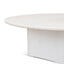 CCF10058-DW Nested Travertine Coffee Table - White