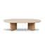 CCF10119-NI 1.2m Oval Travertine Coffee Table - Natural