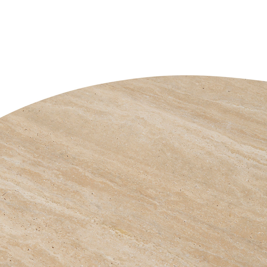 CCF10119-NI 1.2m Oval Travertine Coffee Table - Natural