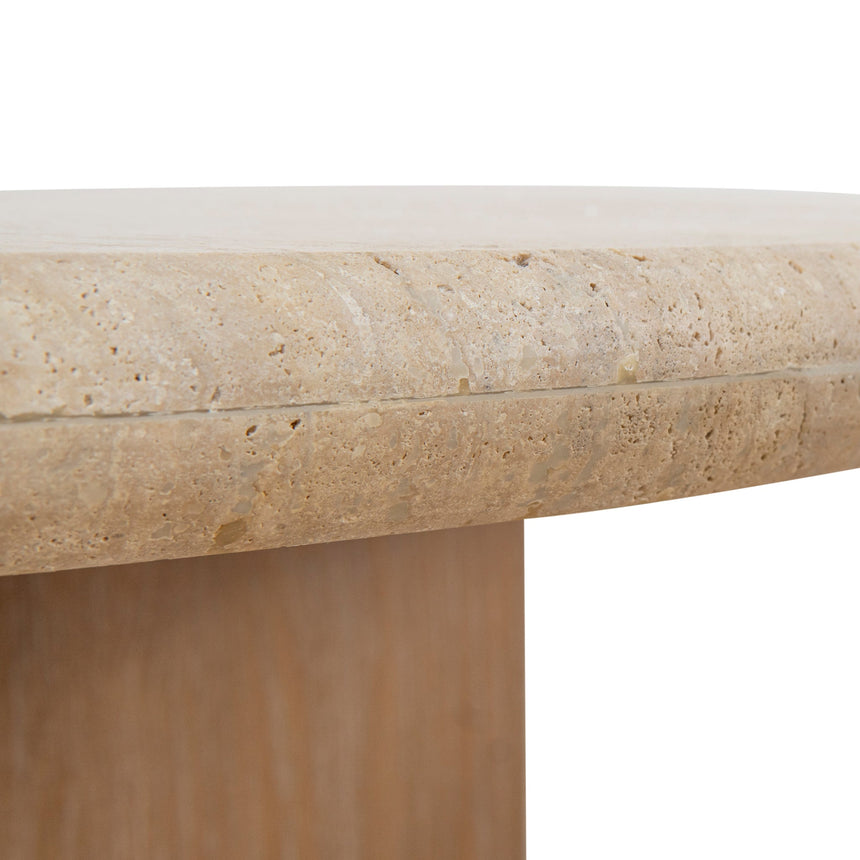 CCF10119-NI 1.2m Oval Travertine Coffee Table - Natural