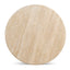 CCF10120-NI 90cm Round Travertine Coffee Table - Natural