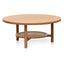 Ex Display - CCF6947-OW Solid Oak Round Coffee Table - Natural