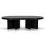 CCF8704-VA 1.3m Pill Shape Coffee Table - Textured Espresso Black