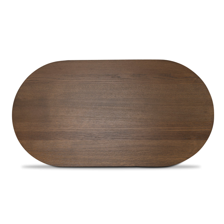 CCF8705-VA 1.3m Pill Shape Coffee Table - Caramel Oak