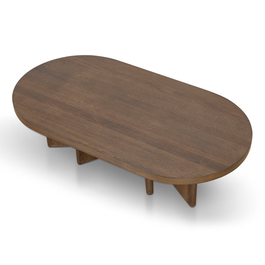 CCF8705-VA 1.3m Pill Shape Coffee Table - Caramel Oak