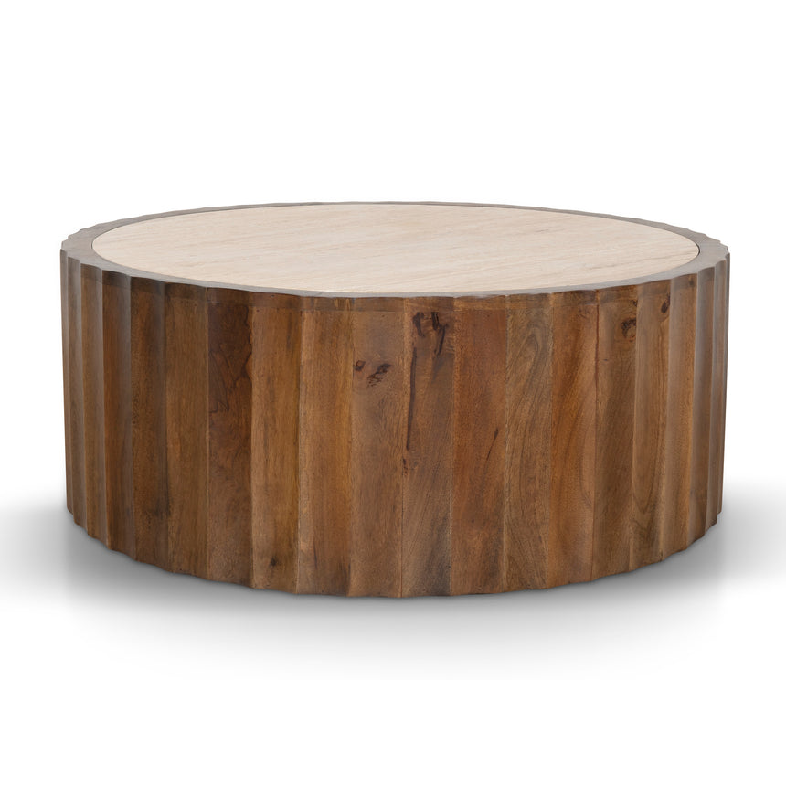 CCF8657-NA 100cm Elm Round Coffee Table - Natural