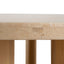 CCF8743-KK Travertine Top Round Nested Table - Creme Ash