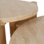 CCF8743-KK Travertine Top Round Nested Table - Creme Ash