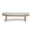 CDB10114-NI 1.6m Light Natural Elm Bench - Natural Linen