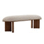 CDB10240-IG Walnut Bench - Clay Grey