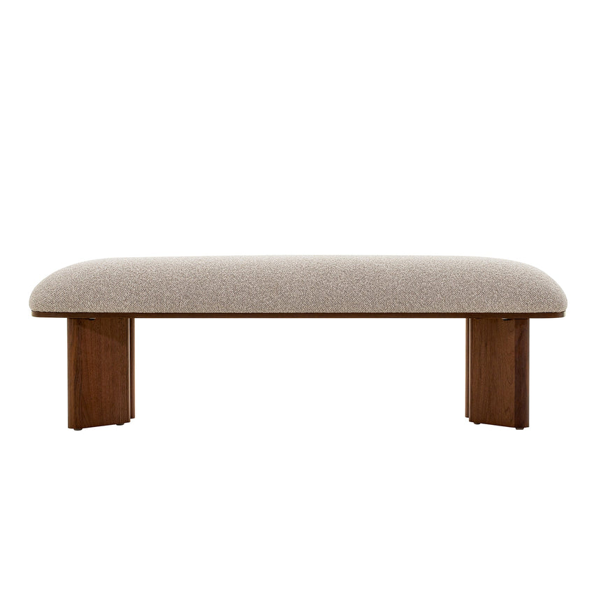 CDB10240-IG Walnut Bench - Clay Grey