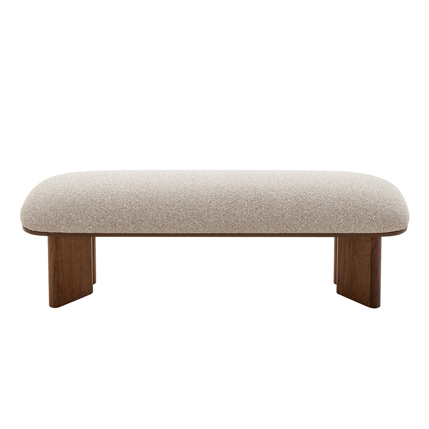 CDB10240-IG Walnut Bench - Clay Grey