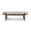 CDB8959-NI 1.6m Walnut Elm Bench - Natural Linen