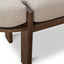 CDB8959-NI 1.6m Walnut Elm Bench - Natural Linen