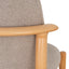 CDC10056-SDx2 Natural Dining Chair - Grey Seat (Set of 2)