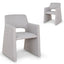 CDC10059-DWx2 Fabric Dining Chair - Spec Cloud Grey (Set of 2)