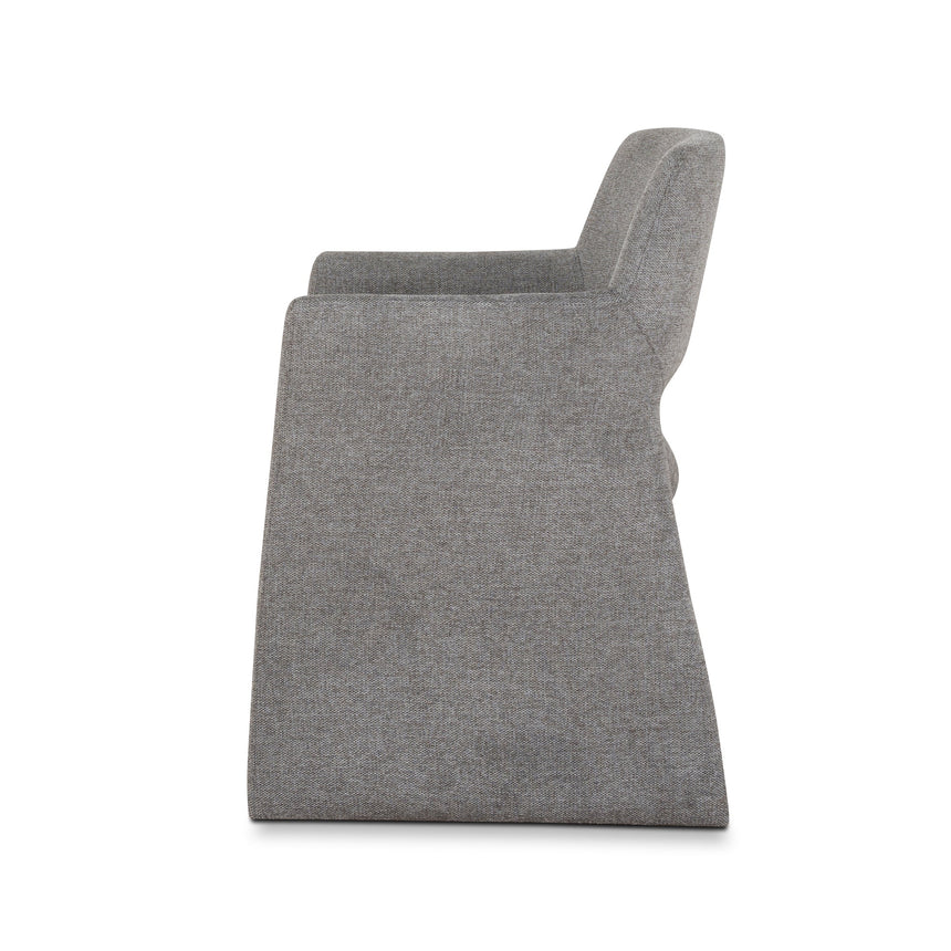 CDC10060-DW Fabric Dining Chair - Spec Smoke Grey (Set of 2)