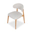 CDC10151-MY Coastal Beige Dining Chair - Natural Oak