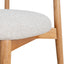 CDC10151-MY Coastal Beige Dining Chair - Natural Oak