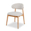 CDC10151-MY Coastal Beige Dining Chair - Natural Oak