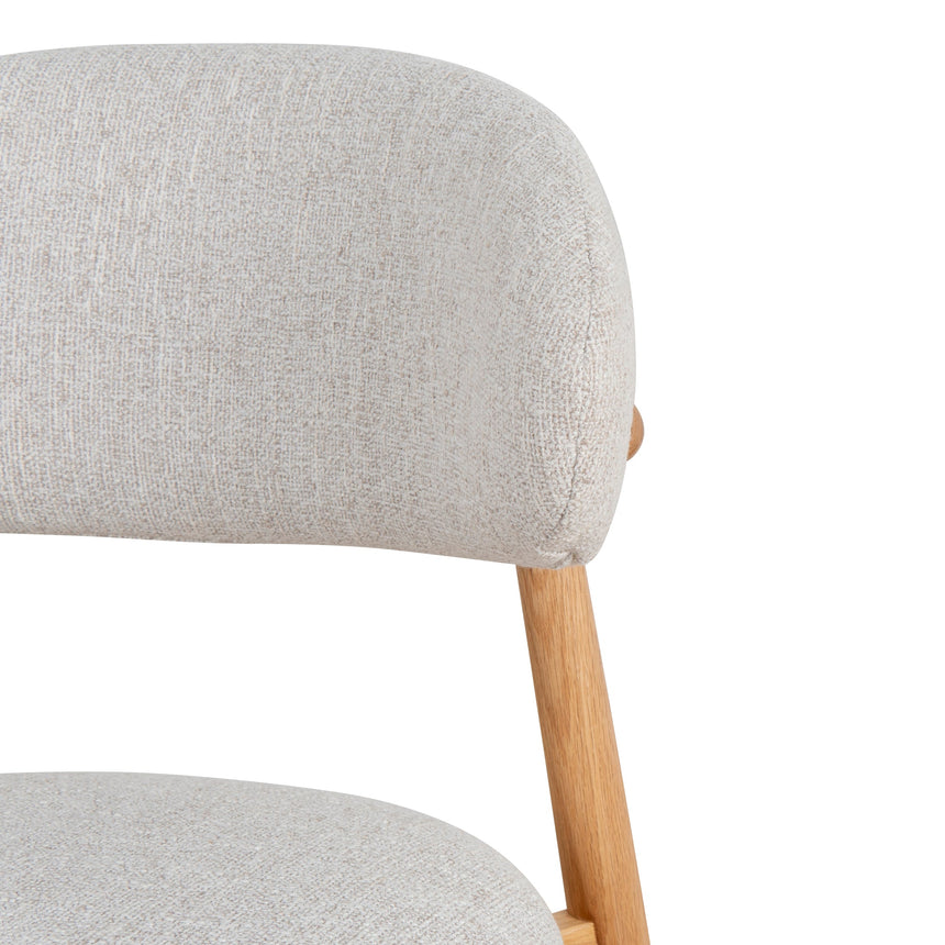 CDC10151-MY Coastal Beige Dining Chair - Natural Oak