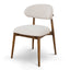 CDC10152-MY Coastal Beige Dining Chair - Walnut