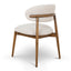 CDC10152-MY Coastal Beige Dining Chair - Walnut