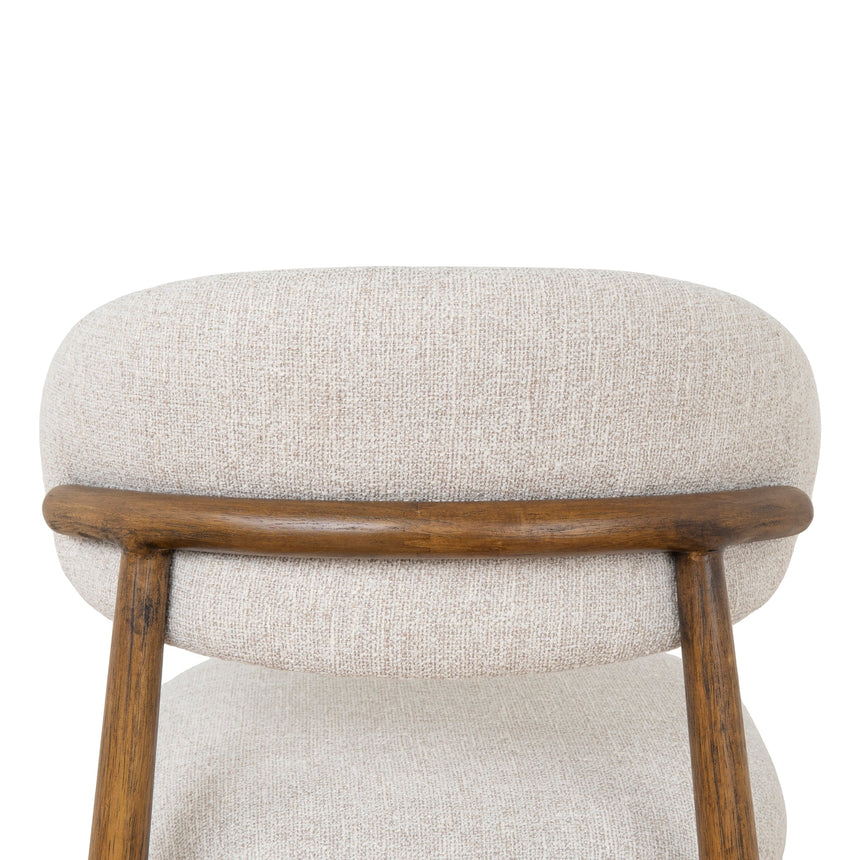 CDC10152-MY Coastal Beige Dining Chair - Walnut