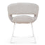 DC10193-FH White Dining Chair - Clay Grey (Set of 2)