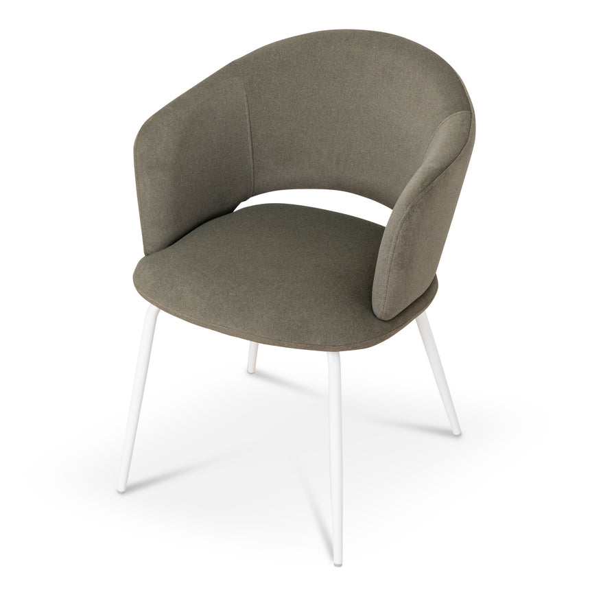 CDC8603-FH Black Dining Chair - Clay Grey