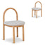 CDC10201-LJ Natural Dining Chair - Clay Grey (Set of 2)