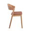 CDC10290-SD Natural Dining Chair - Brown Seat (Set of 2)