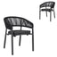 CDC10303-ID Outdoor Dining Chair - Charcoal (Set of 2)