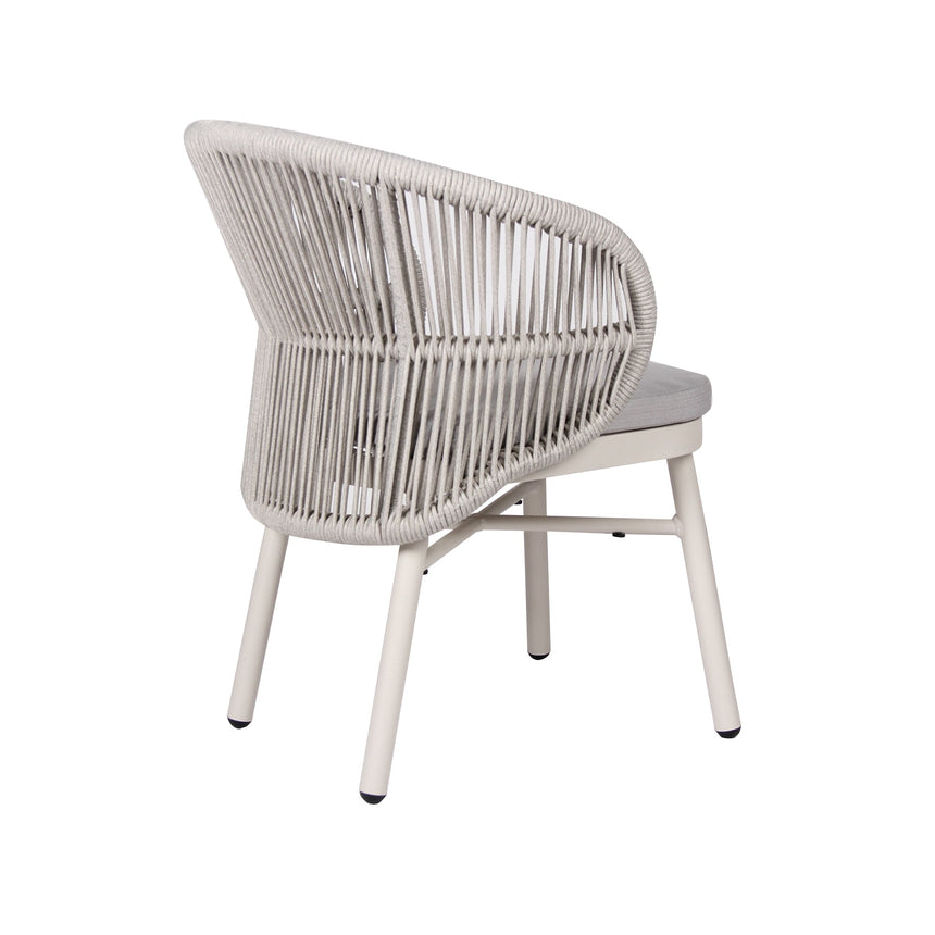 CDC10313-ID Sand White Outdoor Dining Chair - Light Grey (Set of 2)