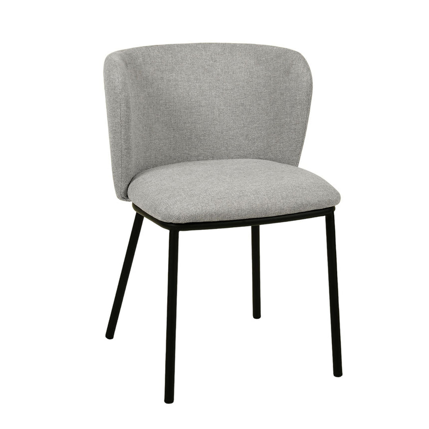 CDC8419-FH Fabric Dining Chair - Coastal Light Grey (Set of 2)