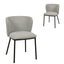 CDC8419-FH Fabric Dining Chair - Coastal Light Grey (Set of 2)