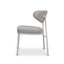 CDC8608-FHx2 White Dining Chair - Clay Grey (Set of 2)