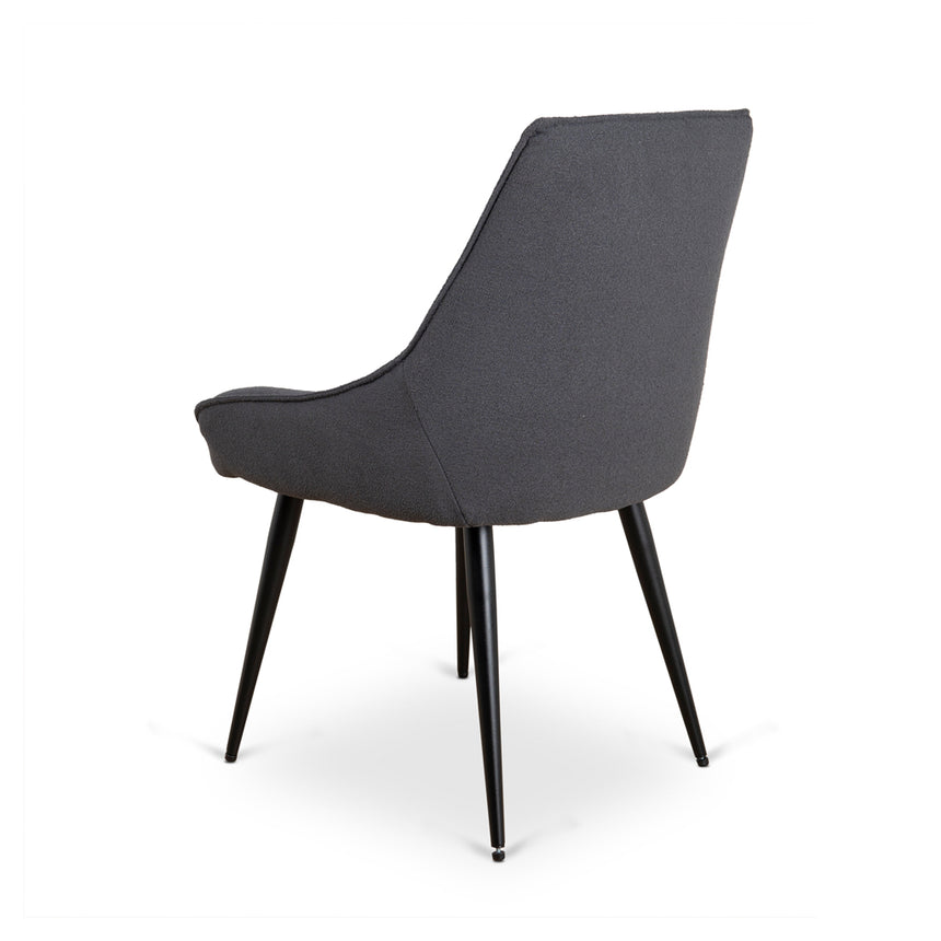 CDC8890-LF Fabric Dining Chair - Charcoal