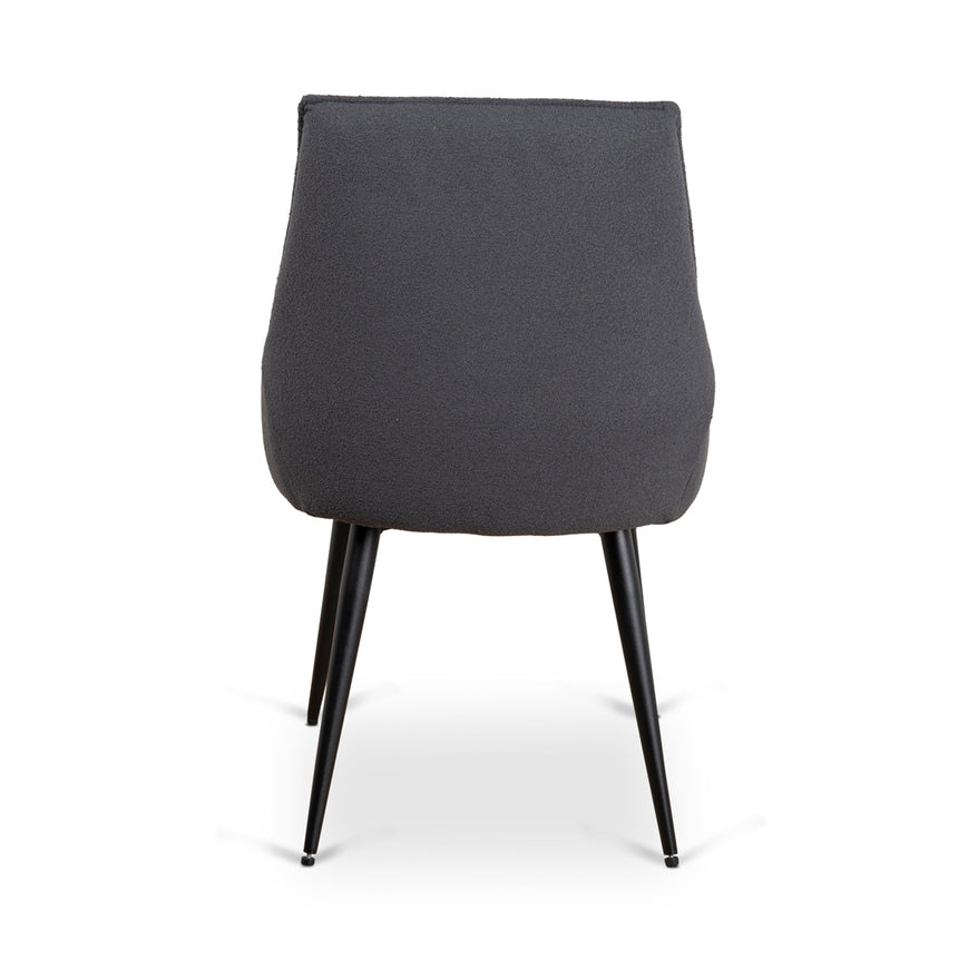 CDC8890-LF Fabric Dining Chair - Charcoal