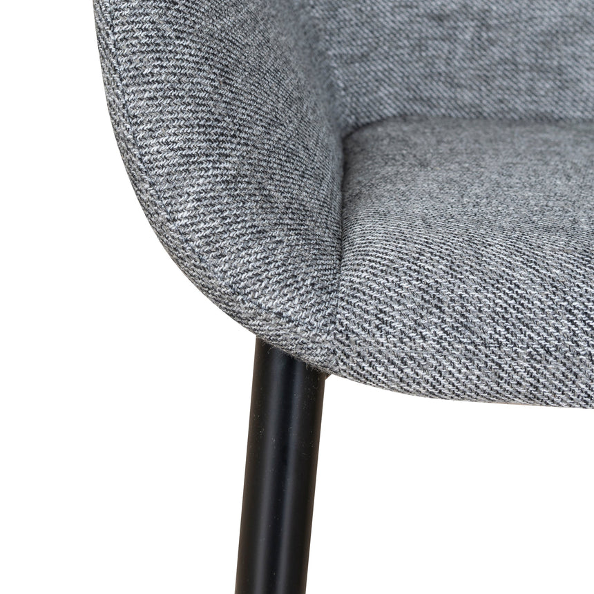 CDC8949-SD Fabric Dining chair - Lava Grey (Set of 2)