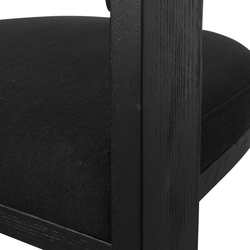 CDC8983-LJ ELM Dining Chair - Full Black (Set of 2)