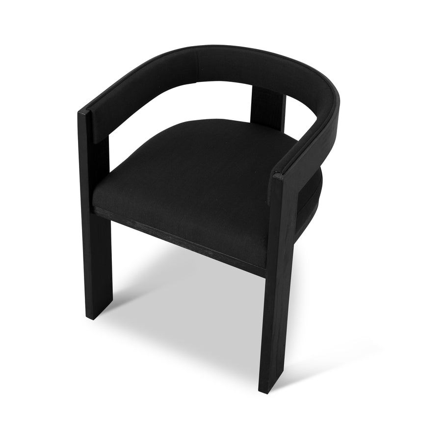 CDC8983-LJ ELM Dining Chair - Full Black (Set of 2)