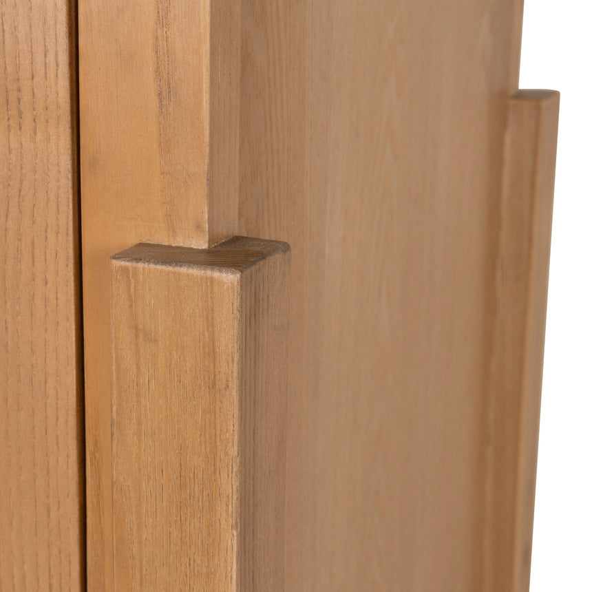 CDT10036-NI 1.83m (H) Ash Curve Cabinet - Natural