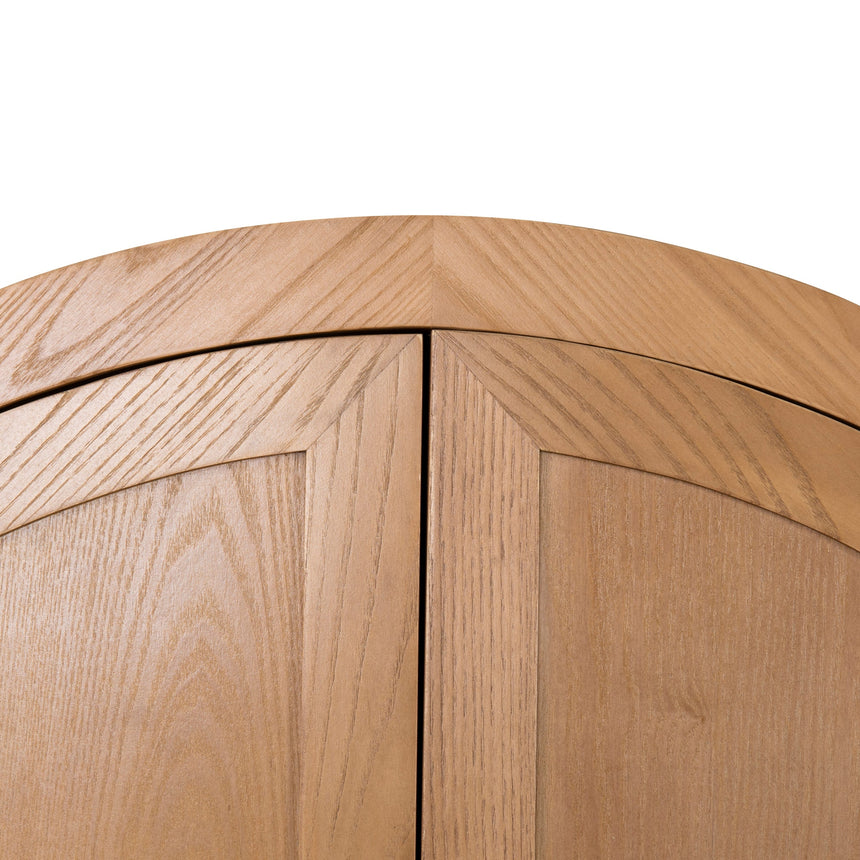 CDT10036-NI 1.83m (H) Ash Curve Cabinet - Natural