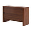 CDT10242-IG Glass Top Chest of Drawer - Walnut