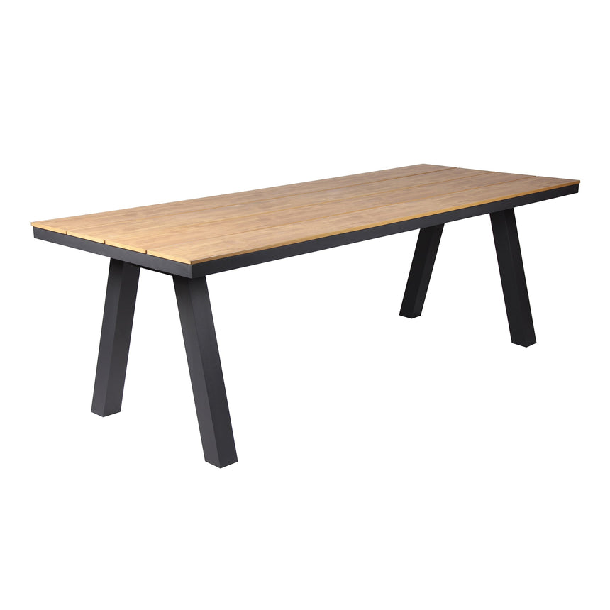 CDT10307-ID 2.3m Charcoal Outdoor Dining Table - Natural