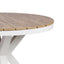 CDT10308-ID 90cm Round Sand White Outdoor Dining Table - Natural