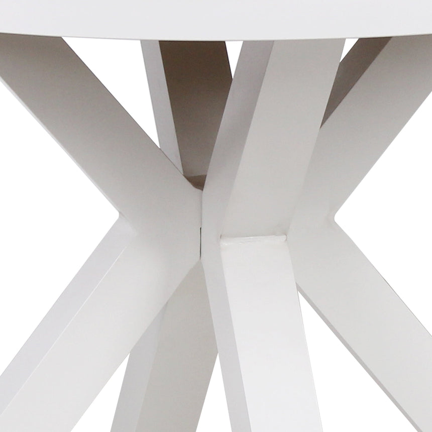 CDT10308-ID 90cm Round Sand White Outdoor Dining Table - Natural