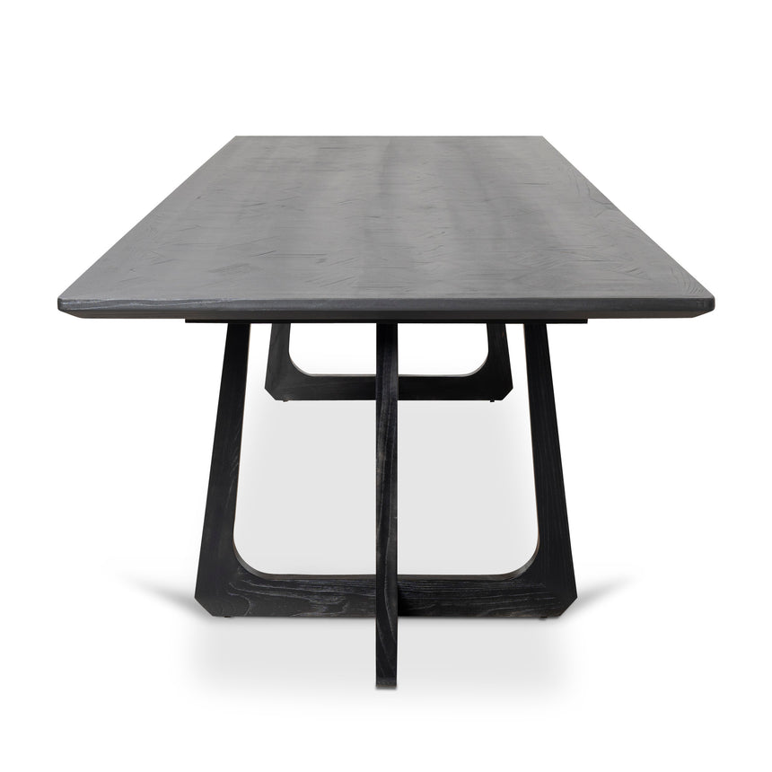 Ex Display - CDT10400-NI 3m Oak Dining Table - Black