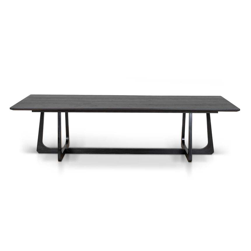 Ex Display - CDT10400-NI 3m Oak Dining Table - Black